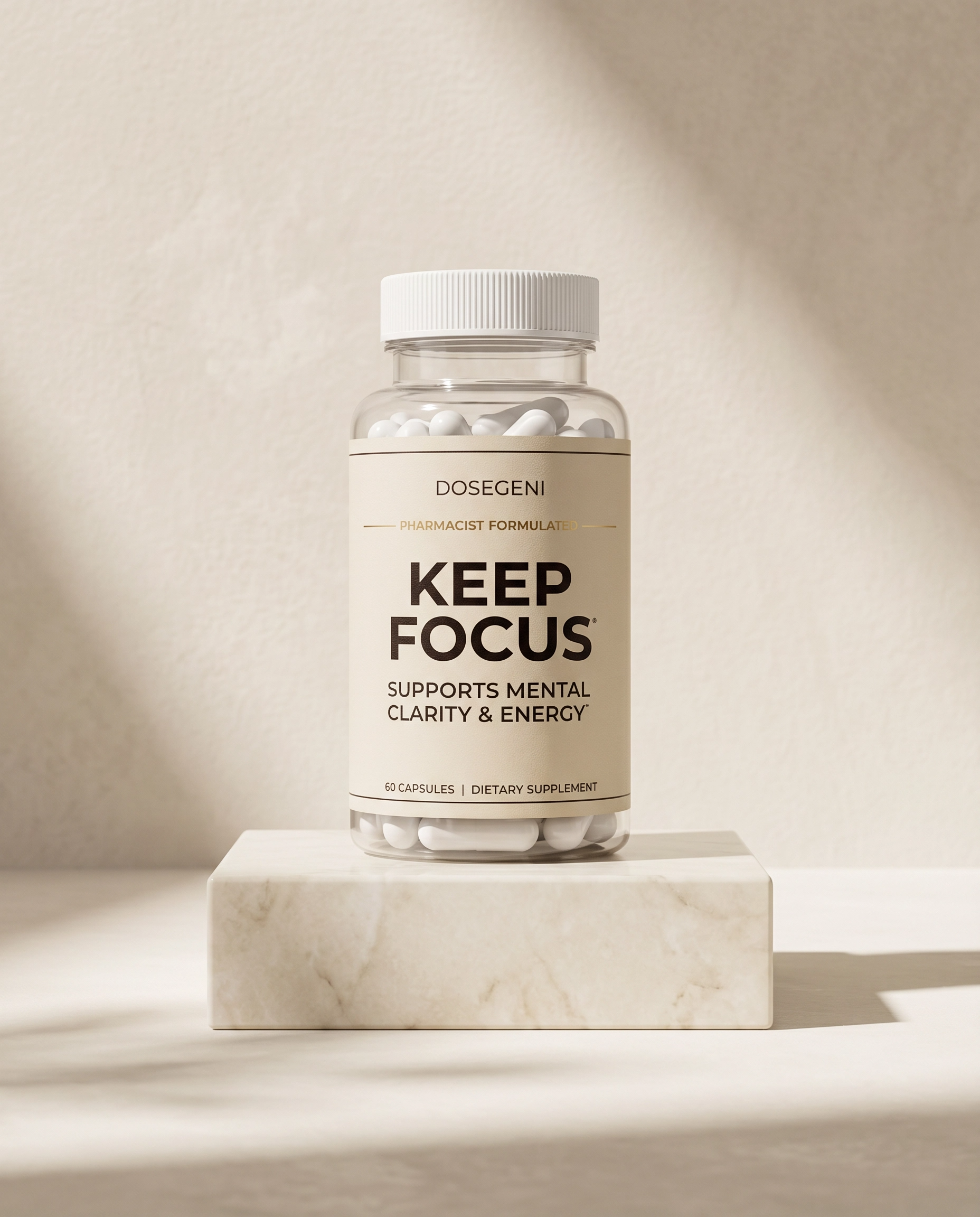 DoseGeni Keep Focus bottle